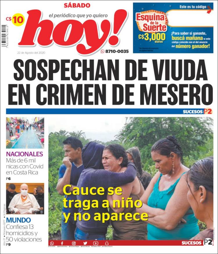 Portada de Hoy (Nicaragua)