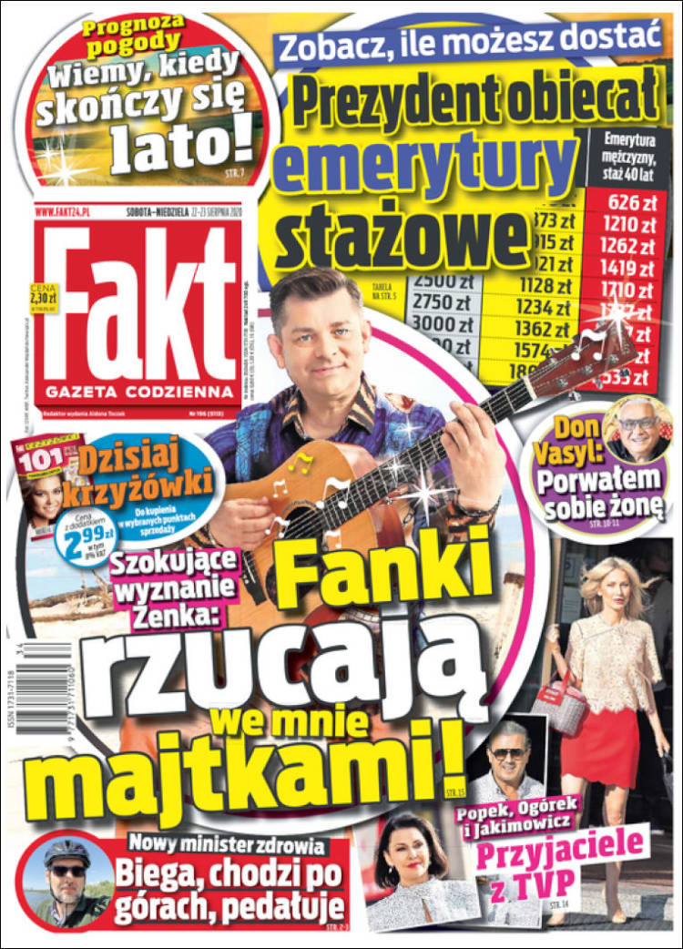 Portada de Fakt (Polonia)