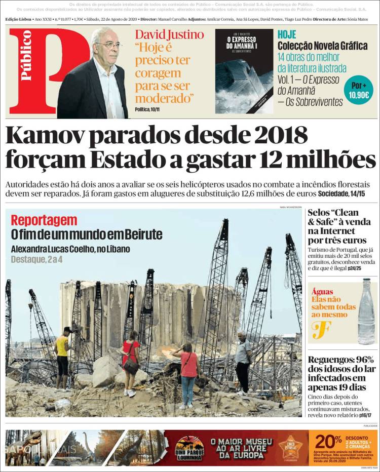 Portada de Público (Portugal)