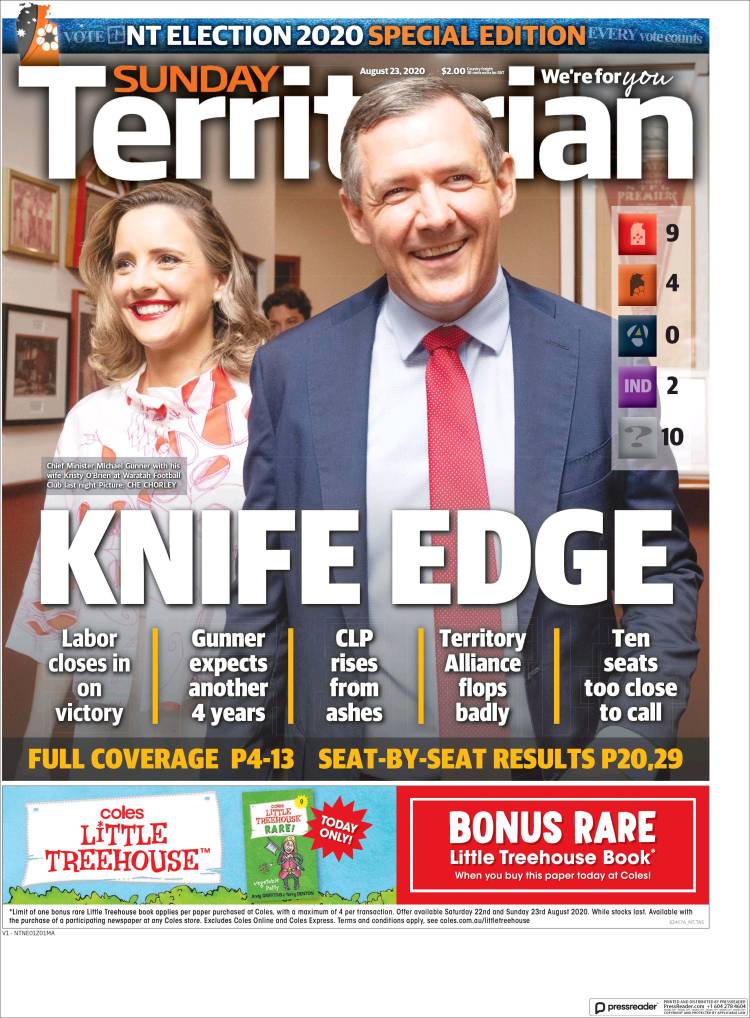 Portada de Northern Territory News (Australia)
