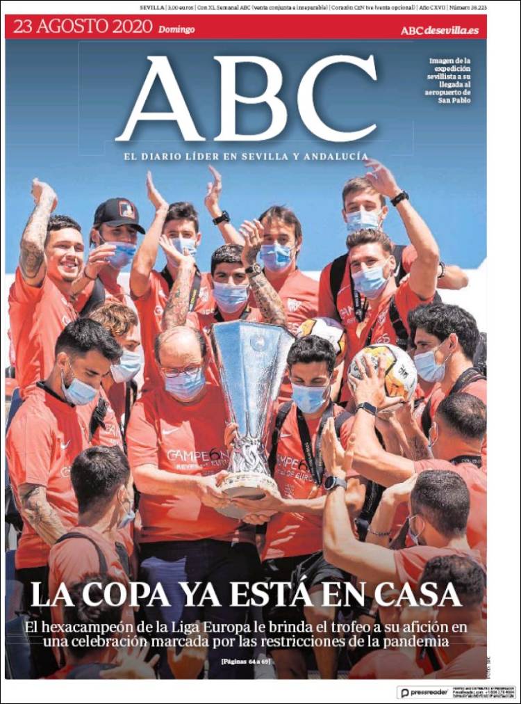Portada de ABC - Sevilla (Espa&ntilde;a)