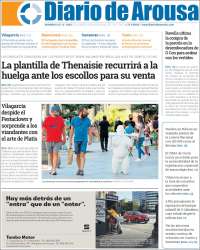 Portada de Diario de Arousa (Espa&ntilde;a)
