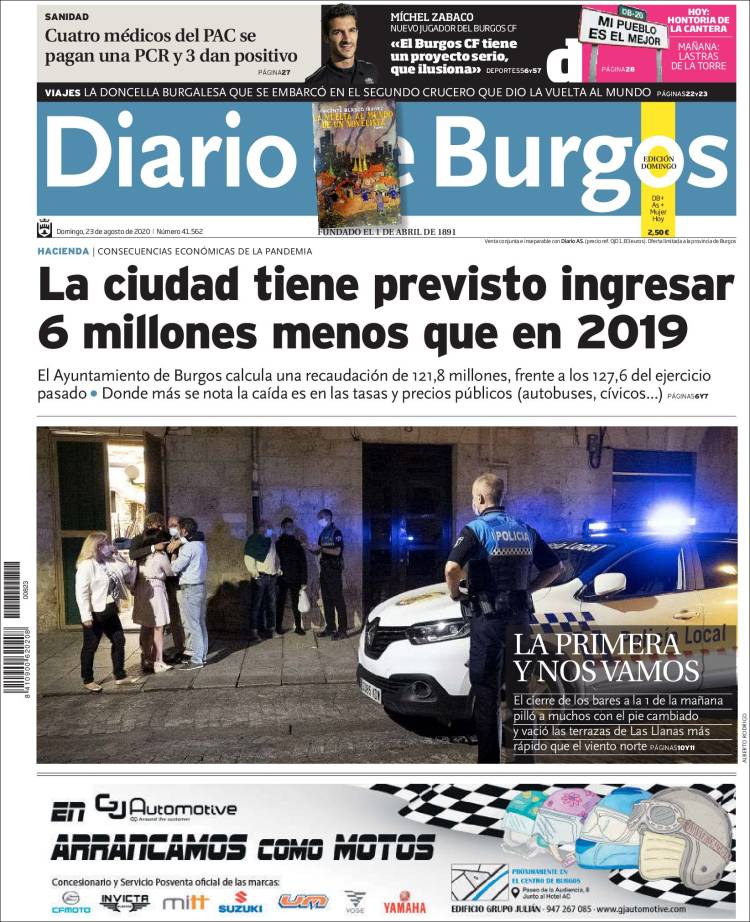 Portada de Diario de Burgos (Espa&ntilde;a)