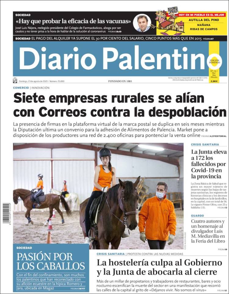 Portada de Diario Palentino (Espa&ntilde;a)