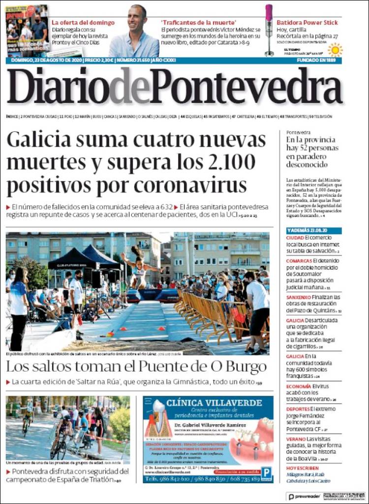 Portada de Diario de Pontevedra (Espa&ntilde;a)