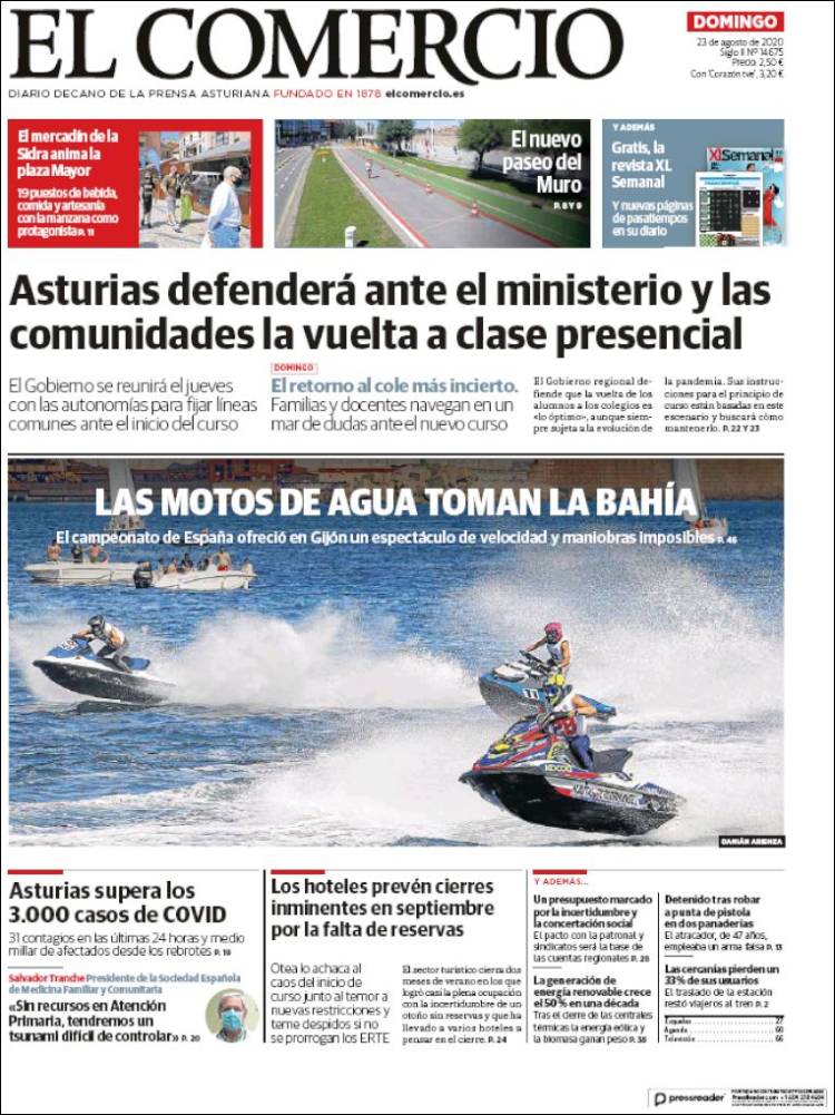 Portada de El Comercio - Gijón (Espa&ntilde;a)