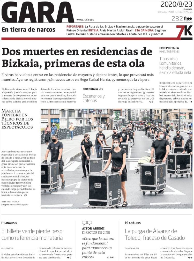 Portada de Gara (Espa&ntilde;a)