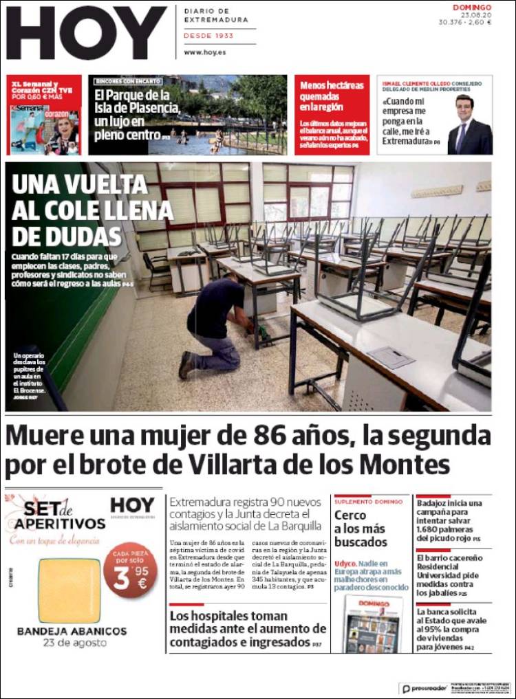 Portada de Hoy - Badajoz (Espa&ntilde;a)