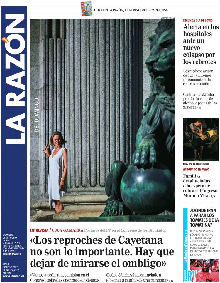 Portada de La Razón (Espa&ntilde;a)