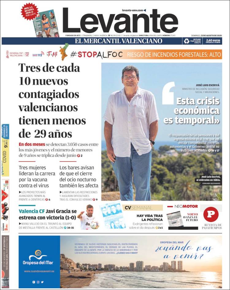 Portada de Levante (Espa&ntilde;a)