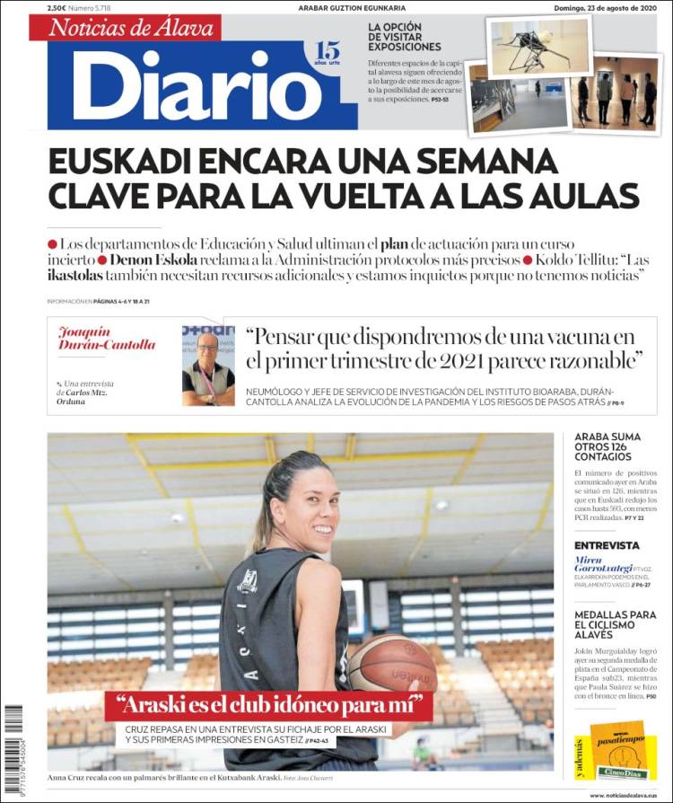 Portada de Noticias de Álava (Espa&ntilde;a)