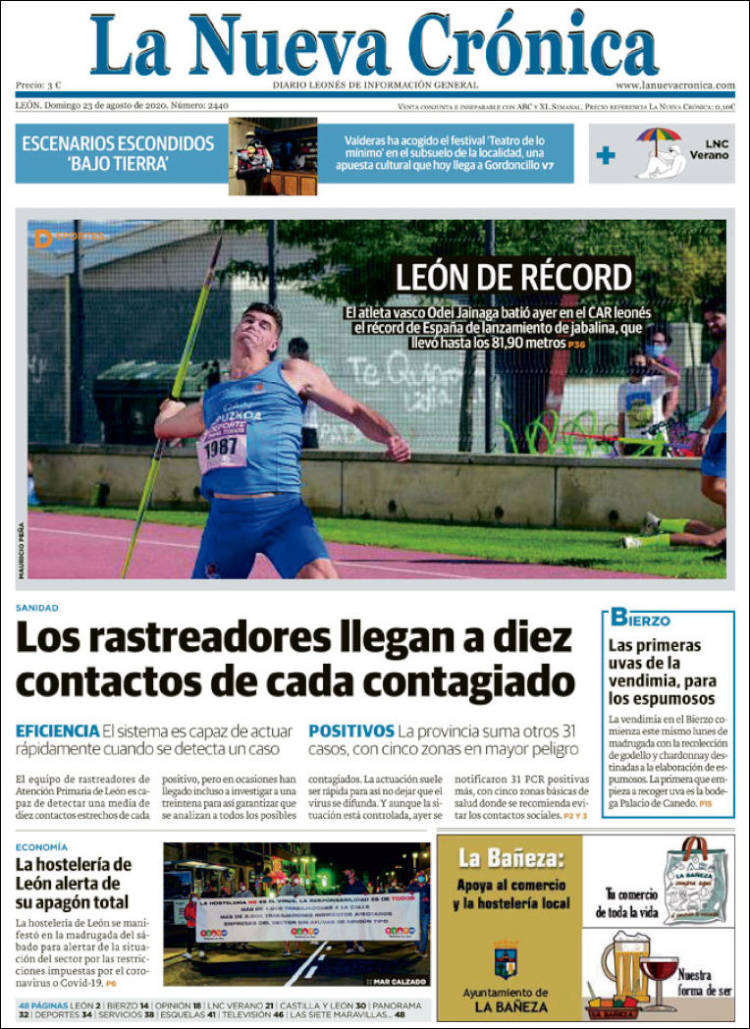Portada de La Nueva Crónica (Espa&ntilde;a)