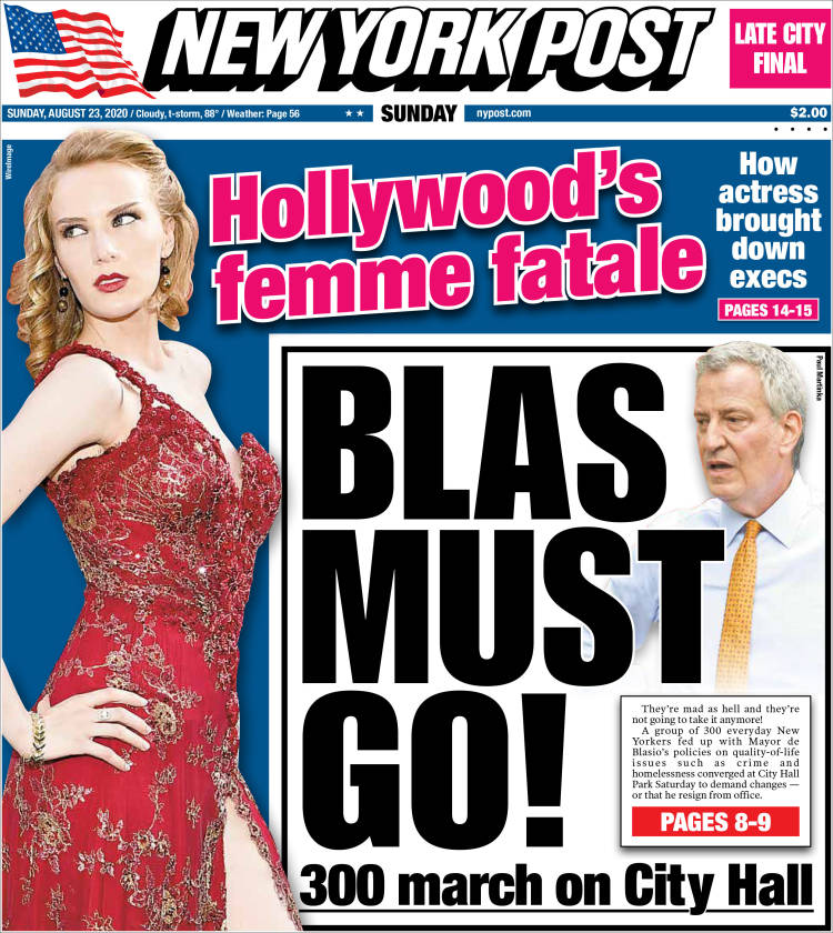 Portada de New York Post (USA)