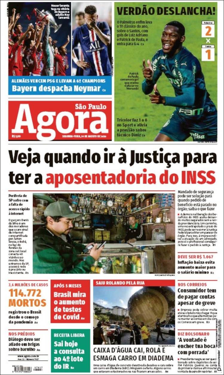 Portada de Jornal Agora (Brasil)