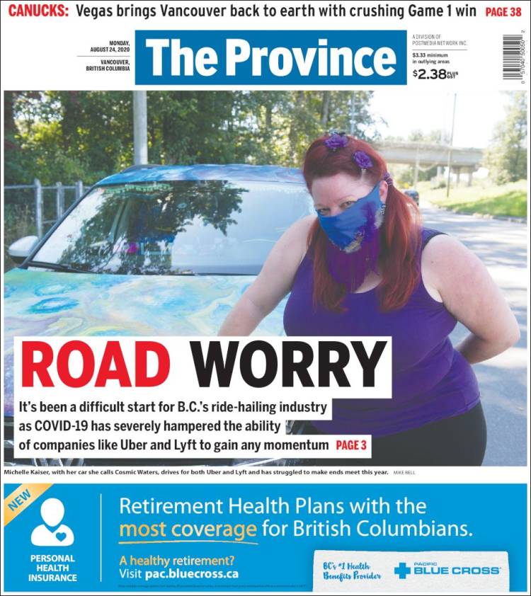 Portada de The Province (Canadá)