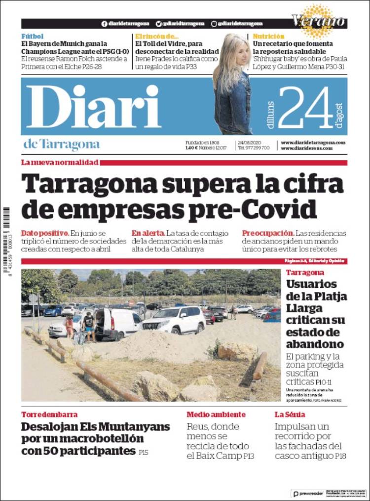 Portada de Diari de Tarragona (Espa&ntilde;a)