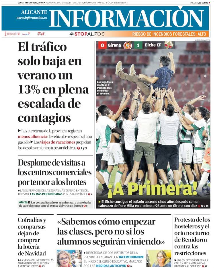 Portada de Diario Información (Espa&ntilde;a)