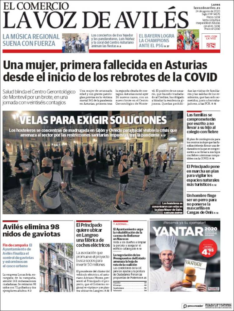 Portada de El Comercio - Avilés (Espa&ntilde;a)