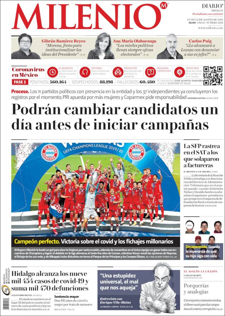 Portada de Milenio de Hidalgo (México)