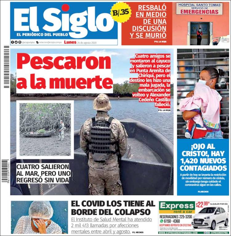 Portada de El Siglo (Panam&aacute;)