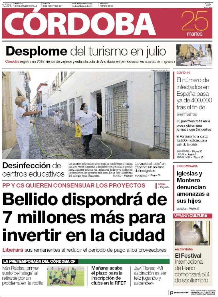 Portada de Diario de Córdoba (Espa&ntilde;a)