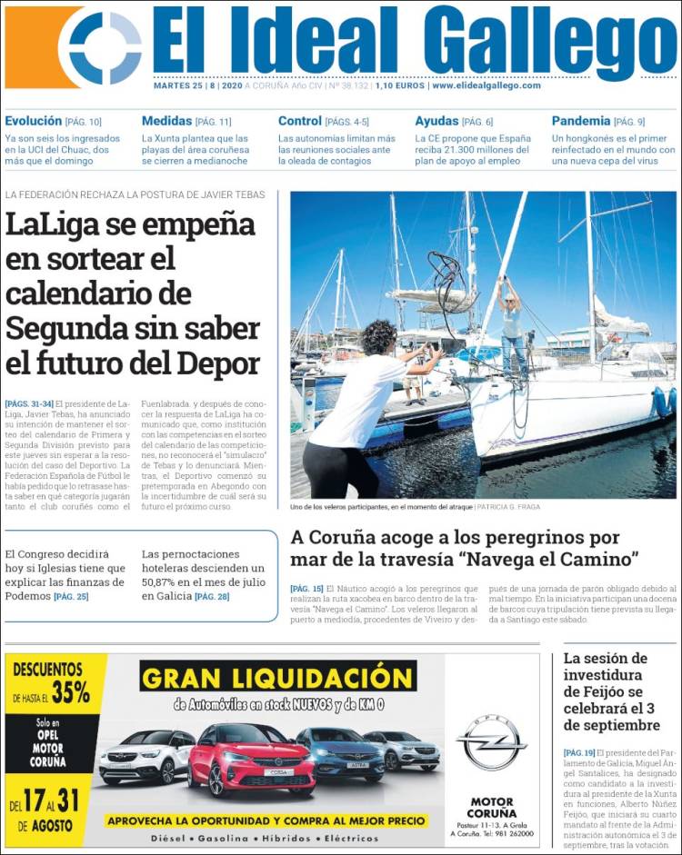 Portada de Diario de Ferrol (Espa&ntilde;a)