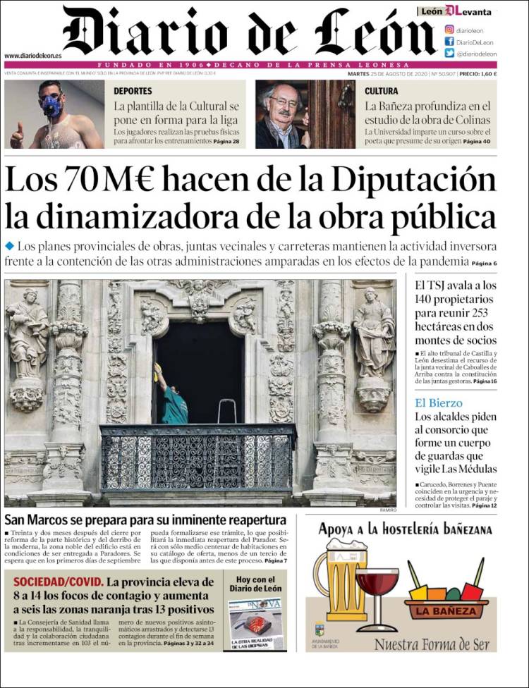 Portada de Diario de León (Espa&ntilde;a)