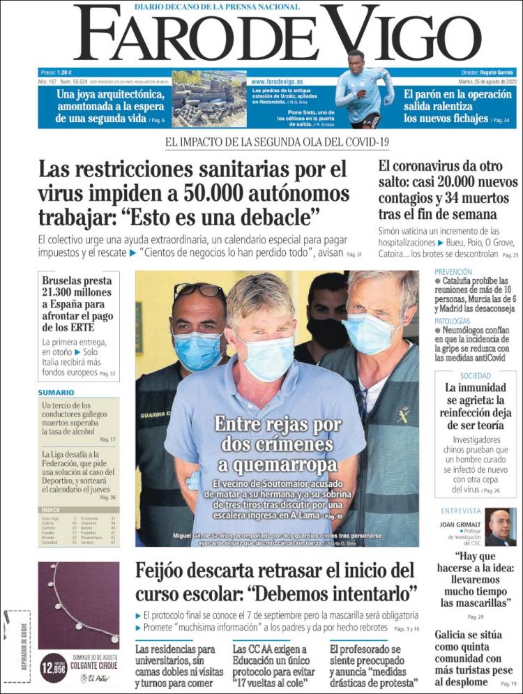 Portada de Faro de Vigo (Espa&ntilde;a)