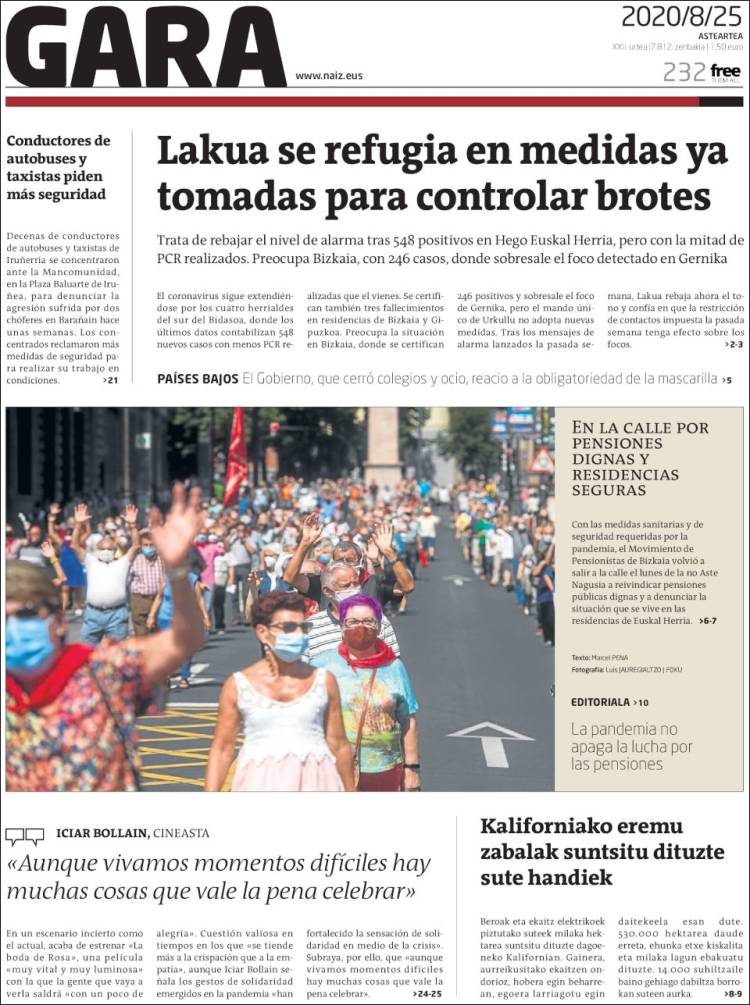 Portada de Gara (Espa&ntilde;a)