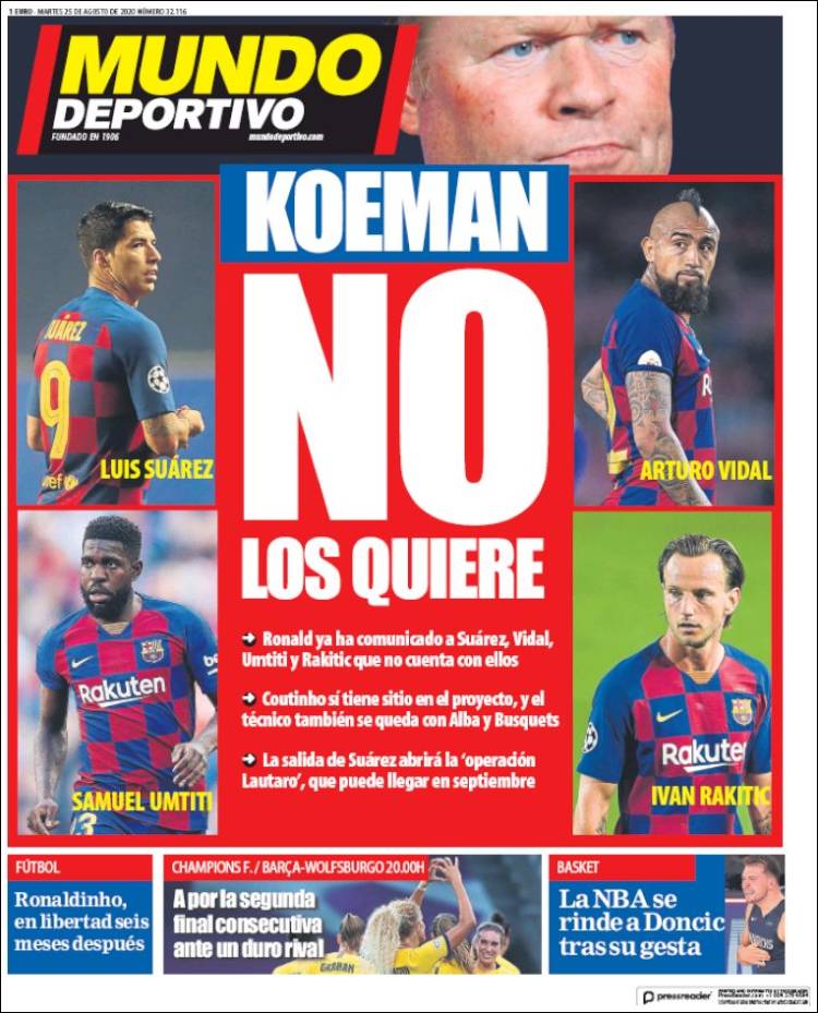 Portada de El Mundo Deportivo (Espa&ntilde;a)