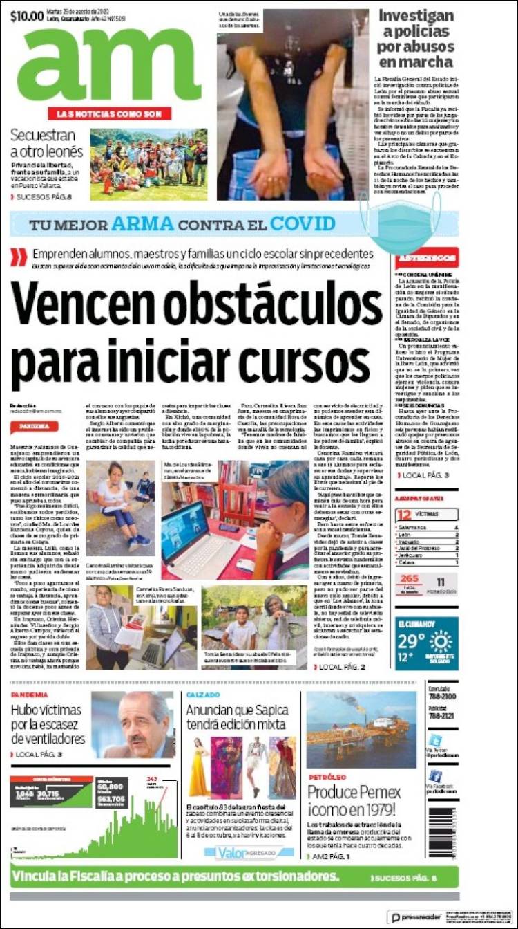 Portada de Al Día A.M. (M&eacute;xico)