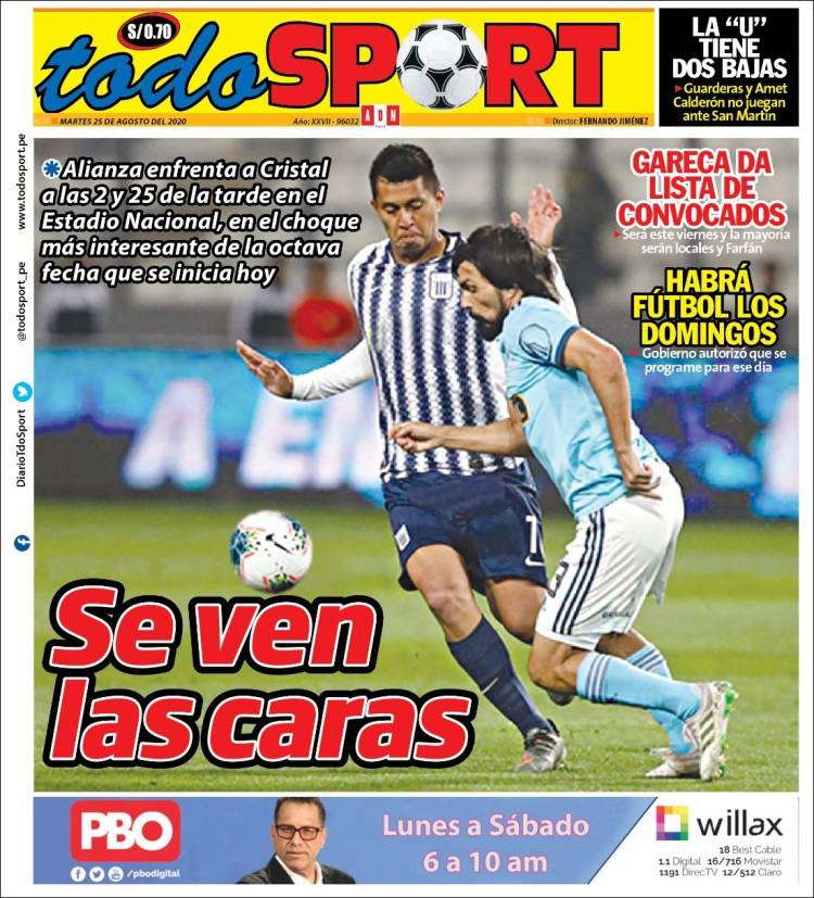 Portada de TodoSport (Per&uacute;)