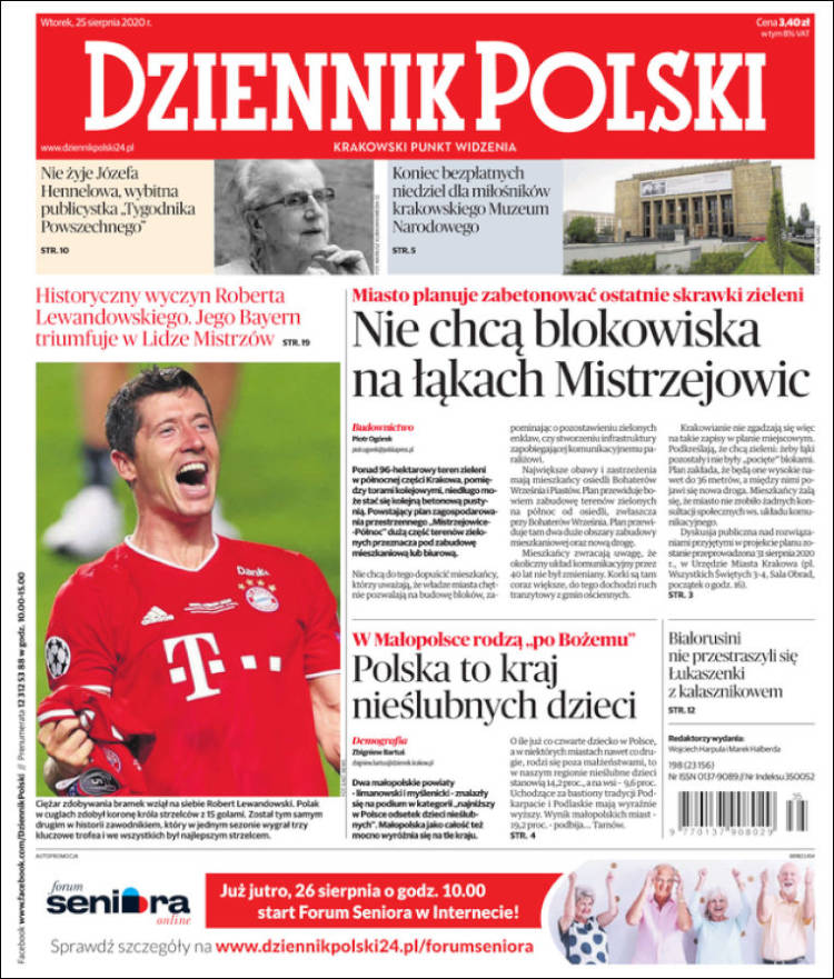 Portada de Dziennik (Polonia)