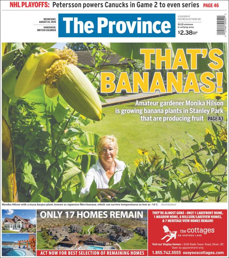 Portada de The Province (Canada)