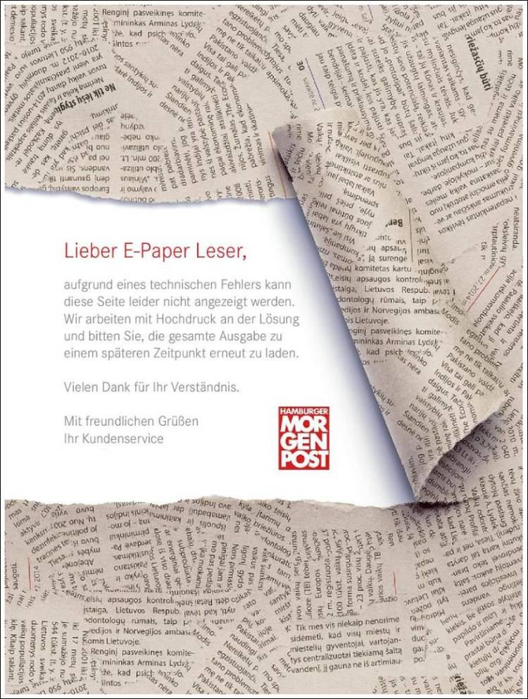 Portada de Hamburger Morgenpost  (Alemania)