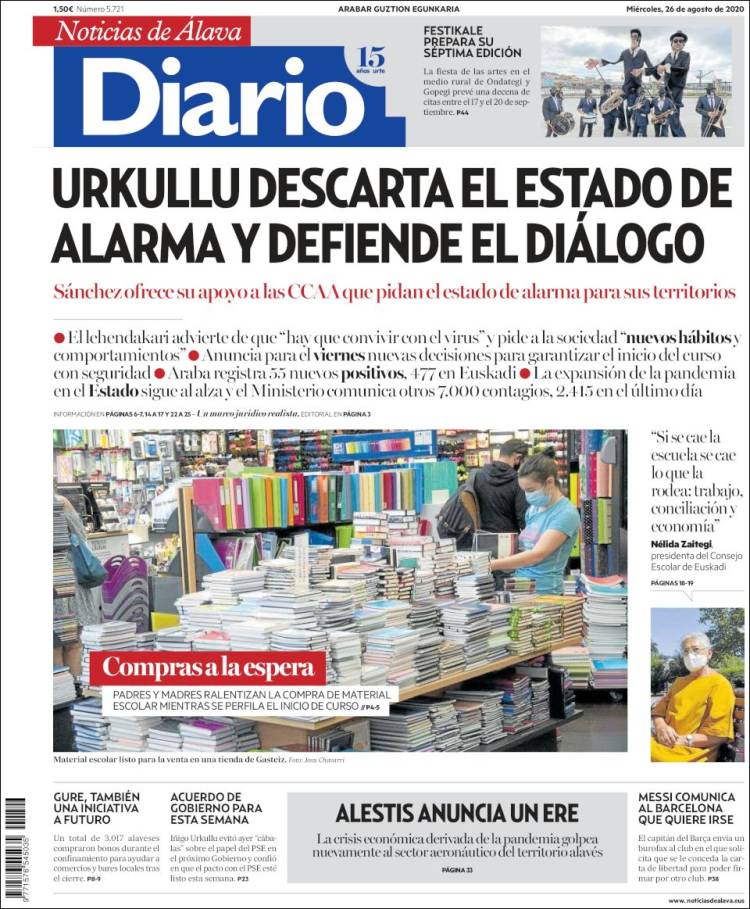 Portada de Noticias de Álava (Espa&ntilde;a)