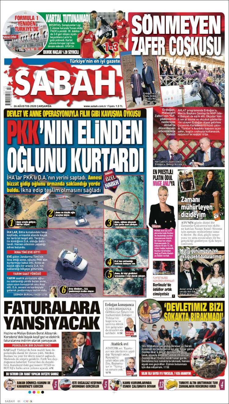 Portada de Sabah (Turqu&iacute;a)