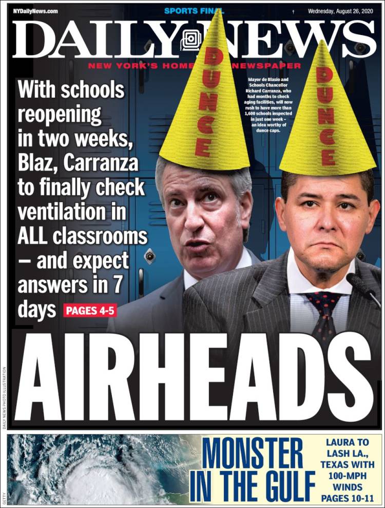 Portada de Daily News - New York (USA)