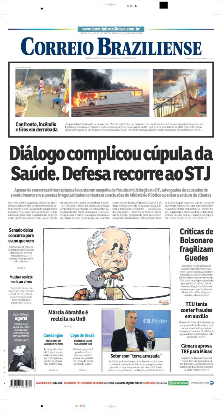 Portada de Correio Braziliense (Brasil)