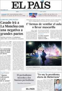 Portada de El País (España)