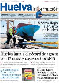 Portada de Huelva Información (España)