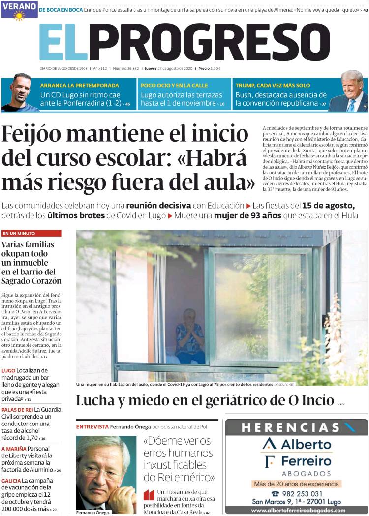 Portada de El Progreso (España)