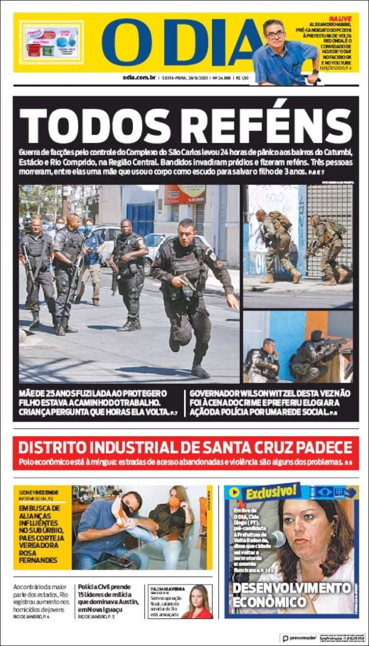 Portada de O Dia (Brasil)