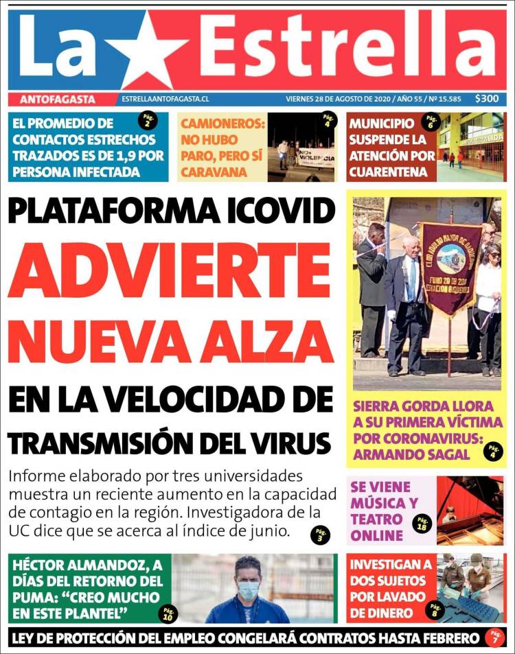 Portada de La Estrella del Norte (Chile)