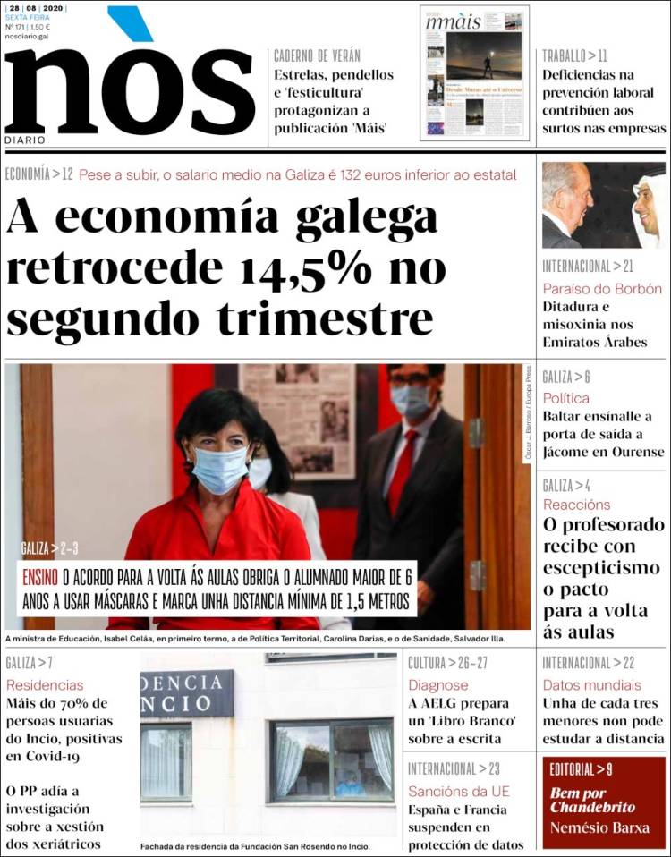 Portada de Nòs Diario (Espa&ntilde;a)