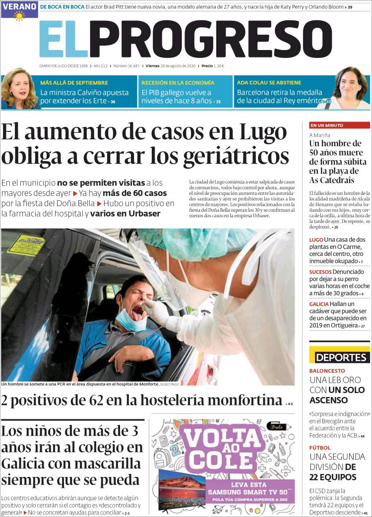 Portada de El Progreso (Espa&ntilde;a)