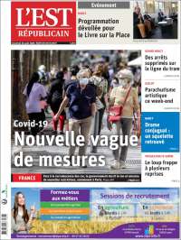 Portada de L'Est Republicain (Francia)