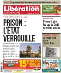 Portada de Libération Champagne (Francia)