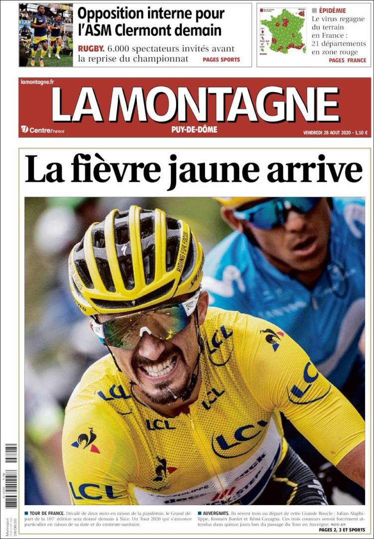 Portada de La Montagne (Francia)