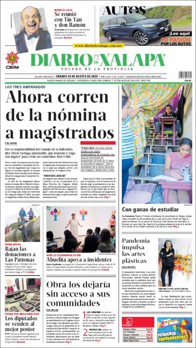 Portada de Diario de Xalapa (Mexico)